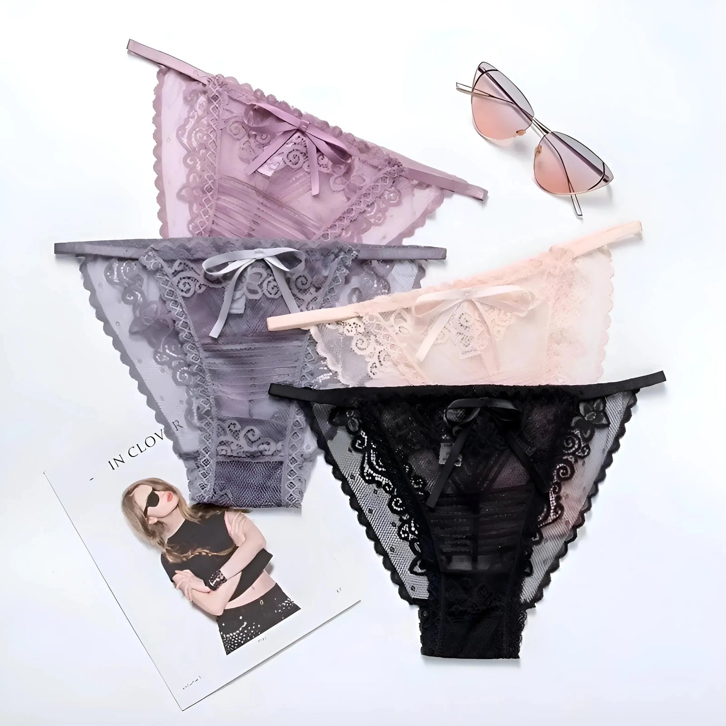 Mutandine in pizzo con fascia elastica sottile