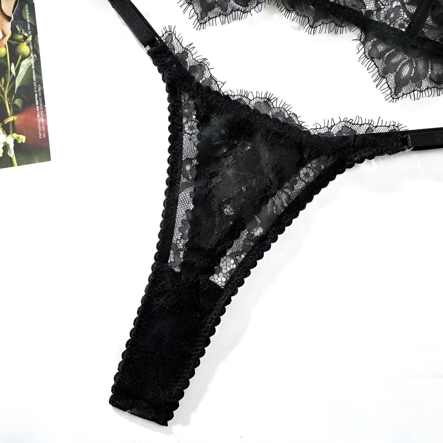 Set di Lingerie in Pizzo con Spalline Regolabili