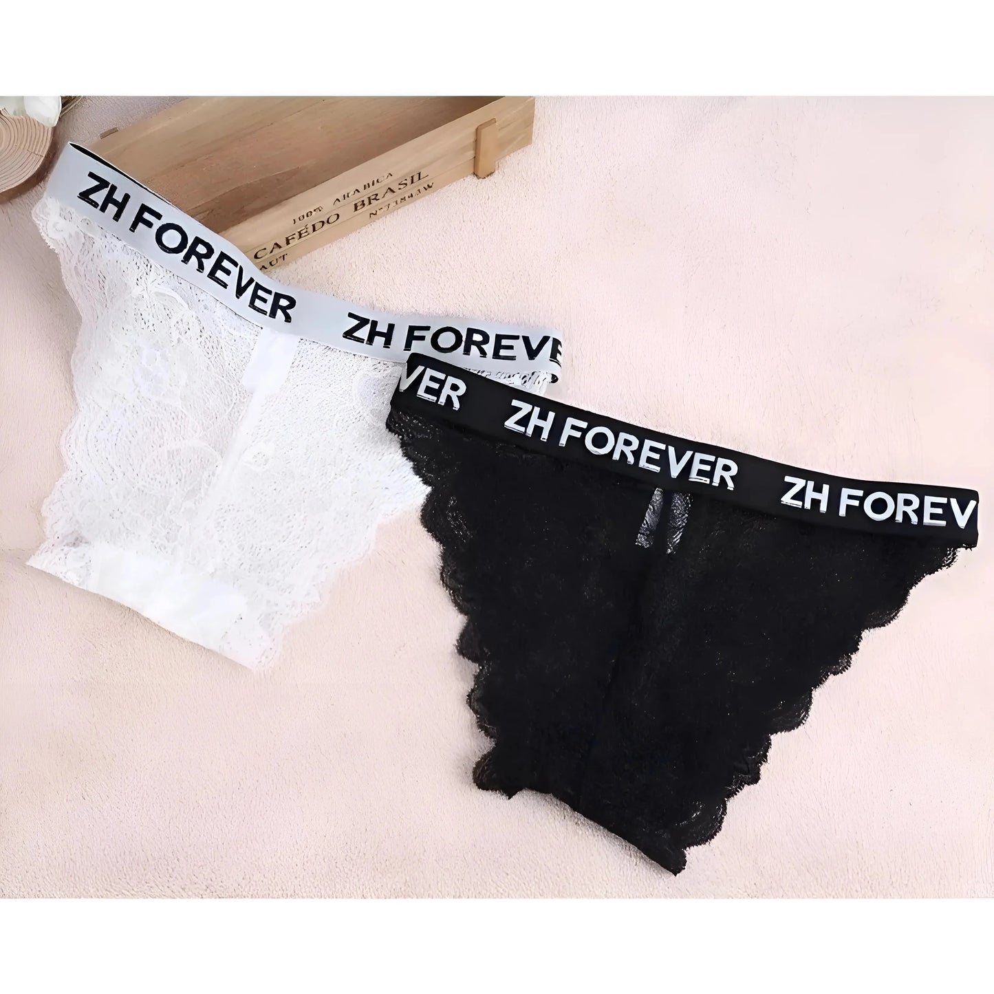 Set di Lingerie in Pizzo con Fascia Elasticizzata