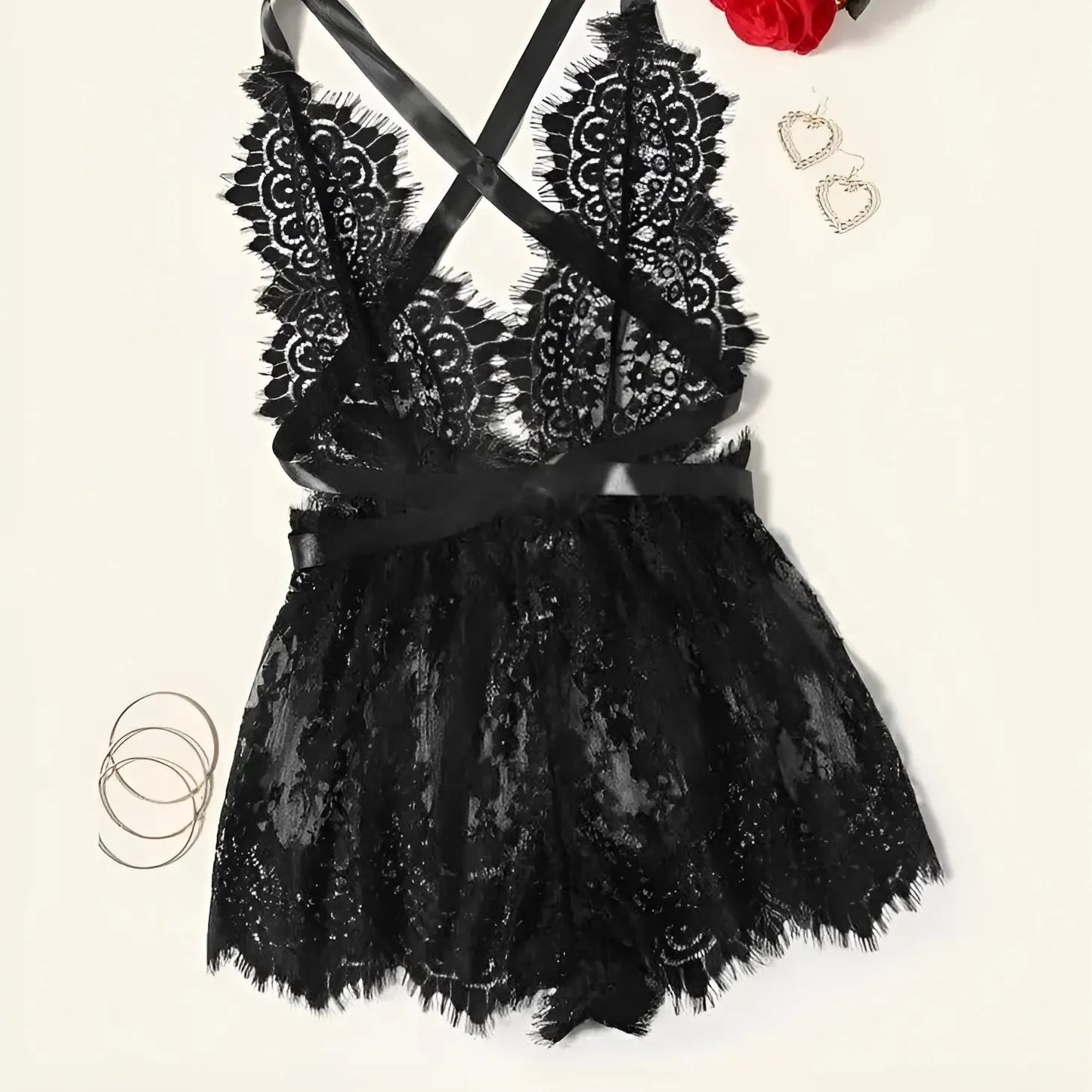 Pigiama Intero in Pizzo