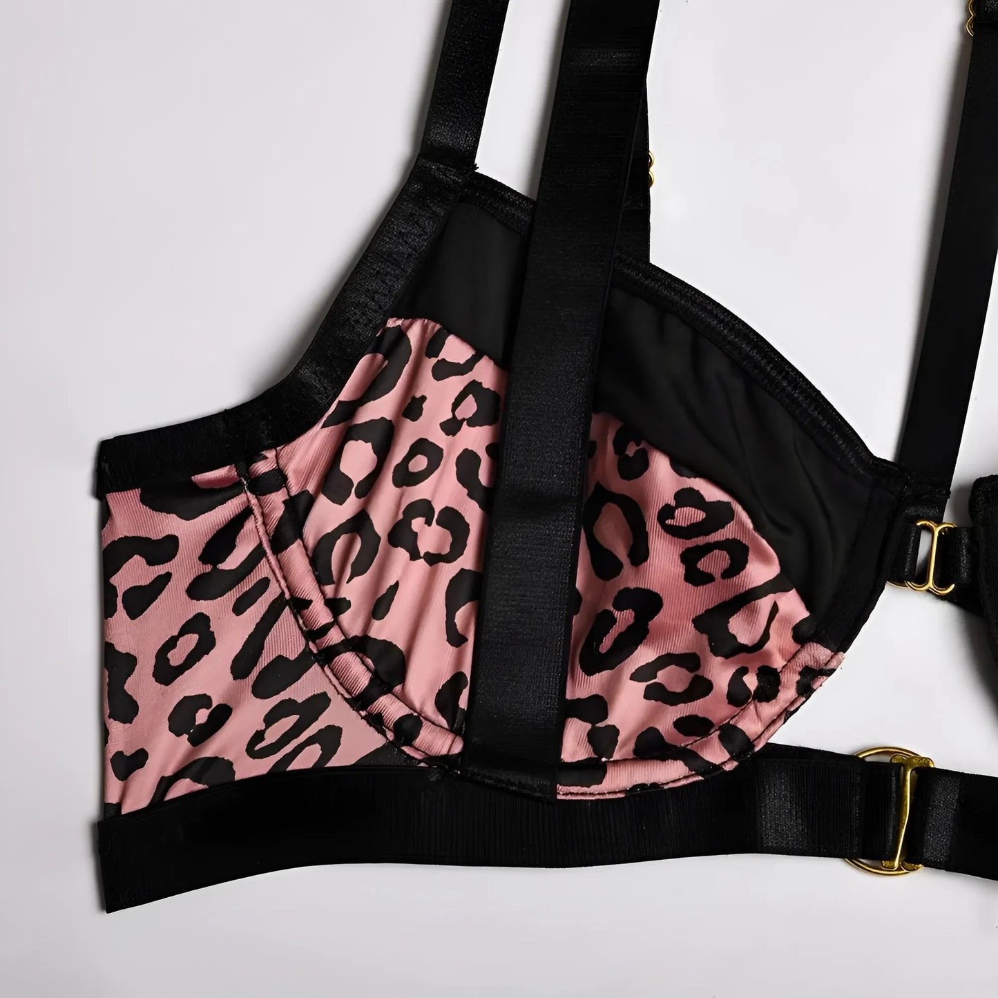 Set di Lingerie a Stampa Leopardo