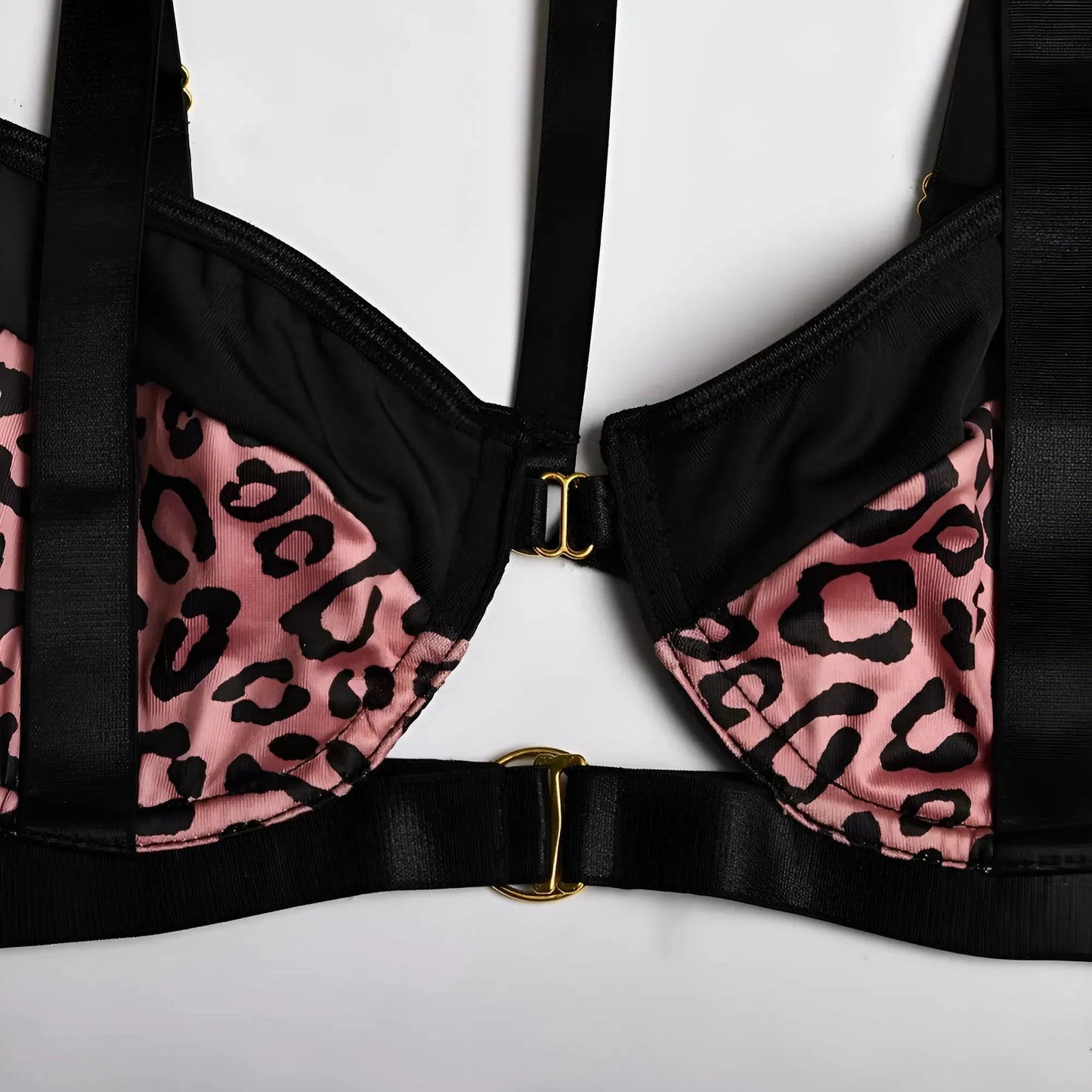 Set di Lingerie a Stampa Leopardo