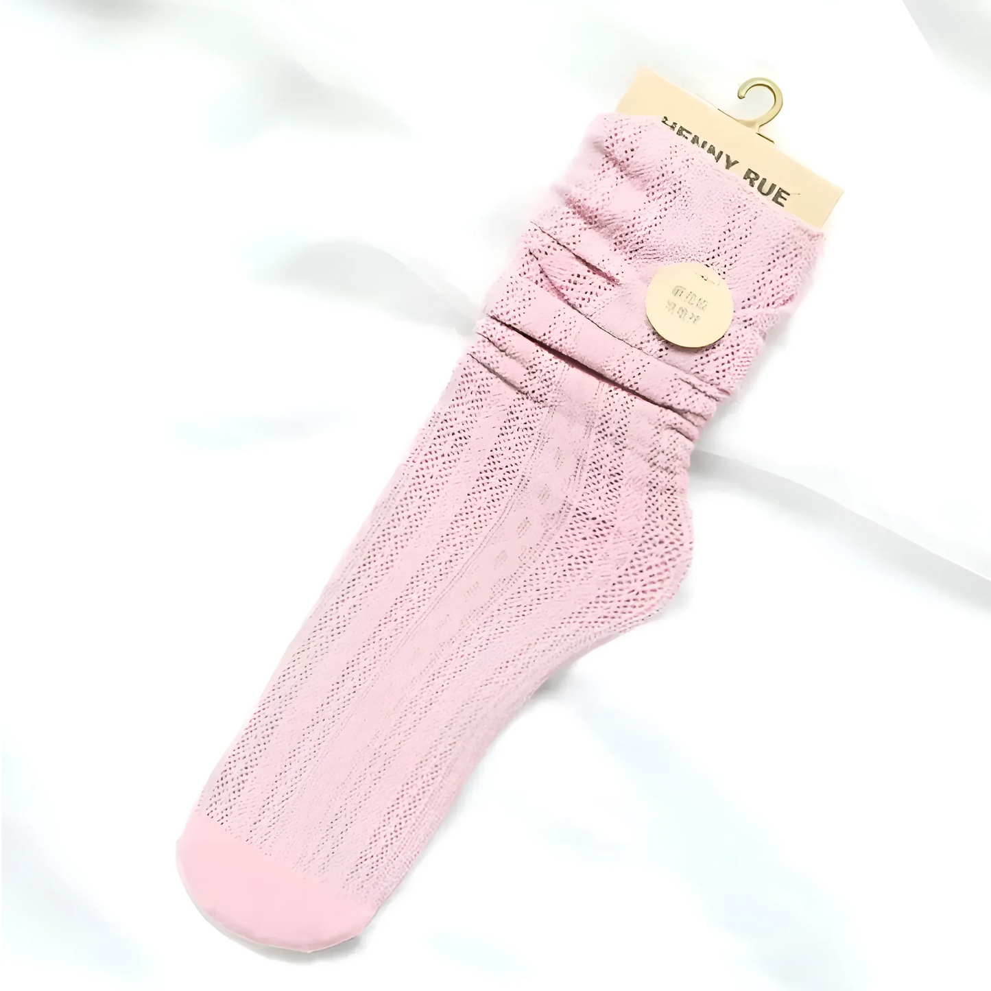 Rosa Chiaro Calze da donna traforate