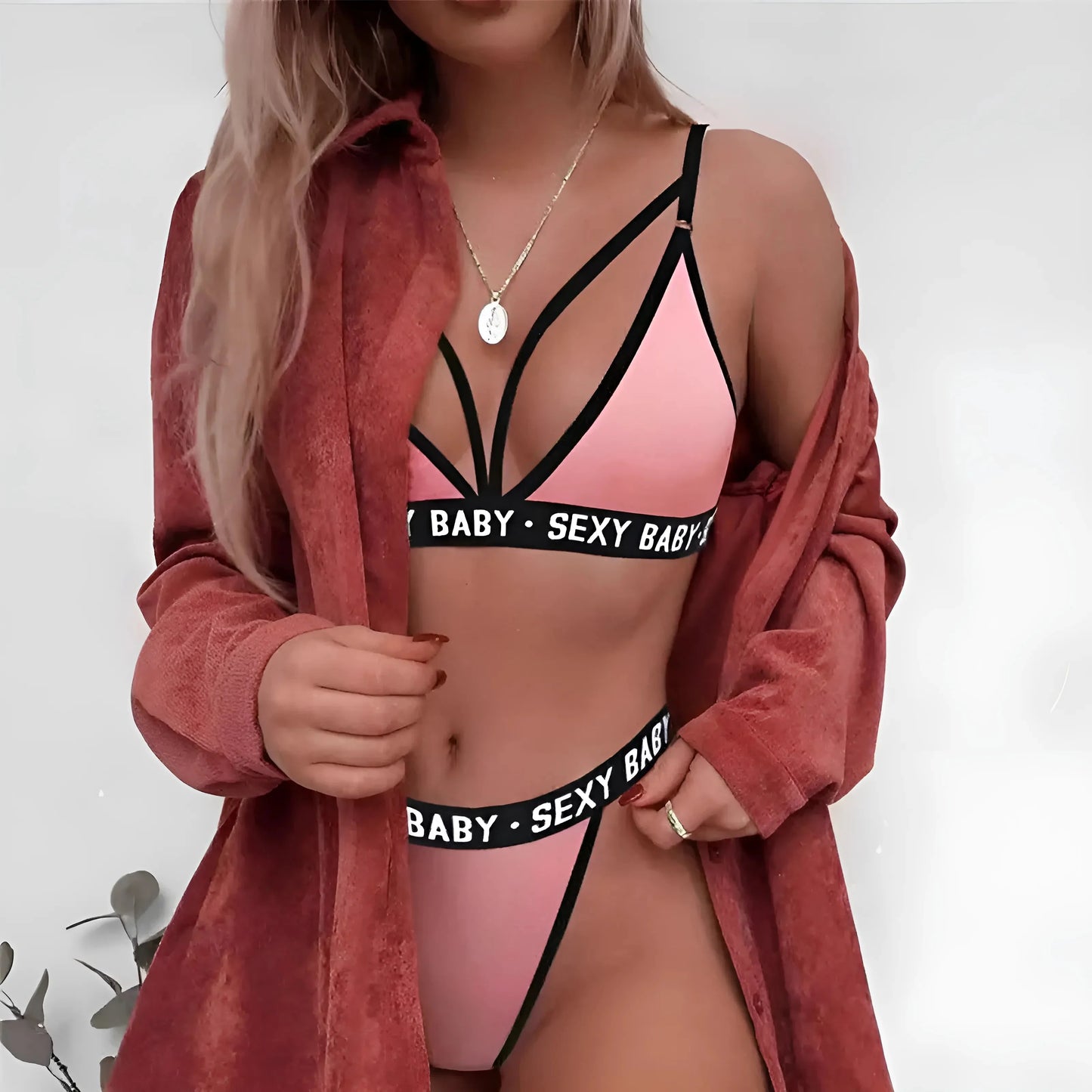 Set di Lingerie con stampa "Sexy Baby"