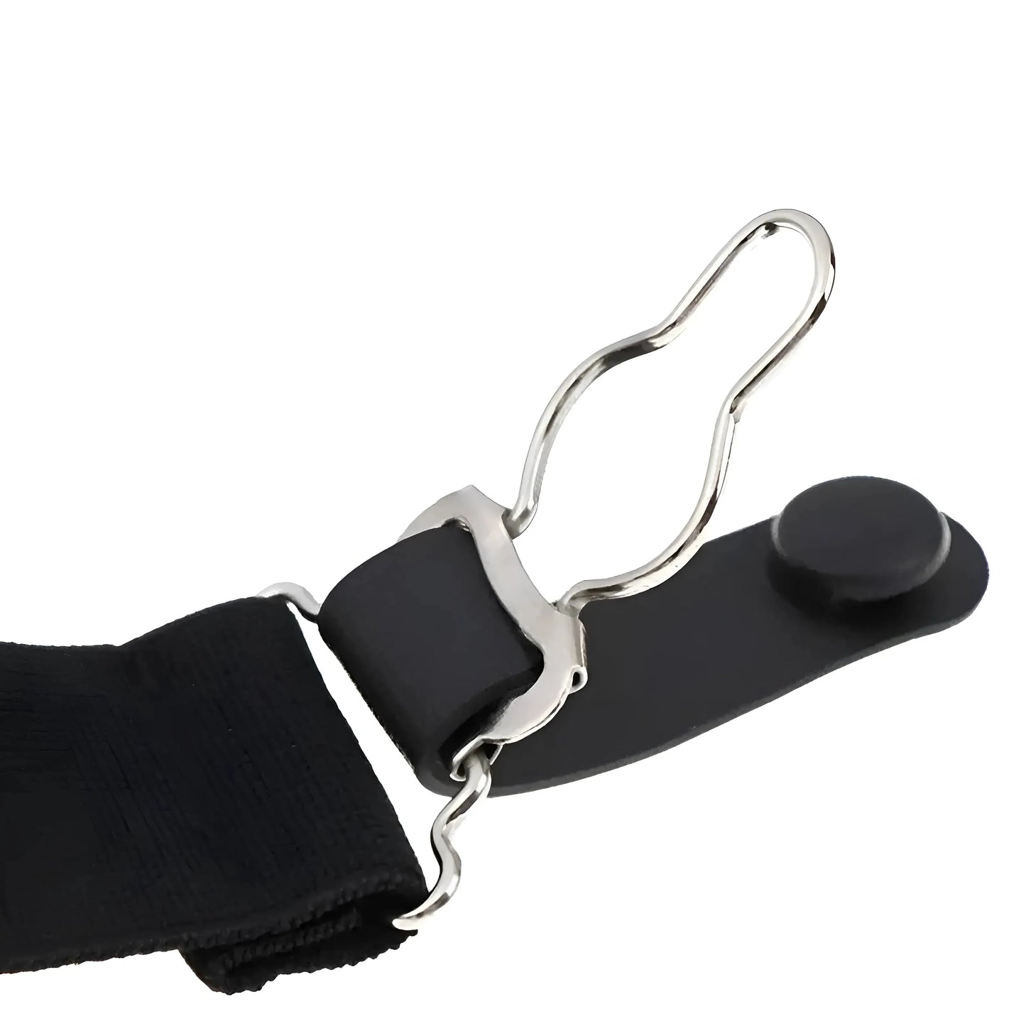 Nero Camicia Lunga con Bretelle