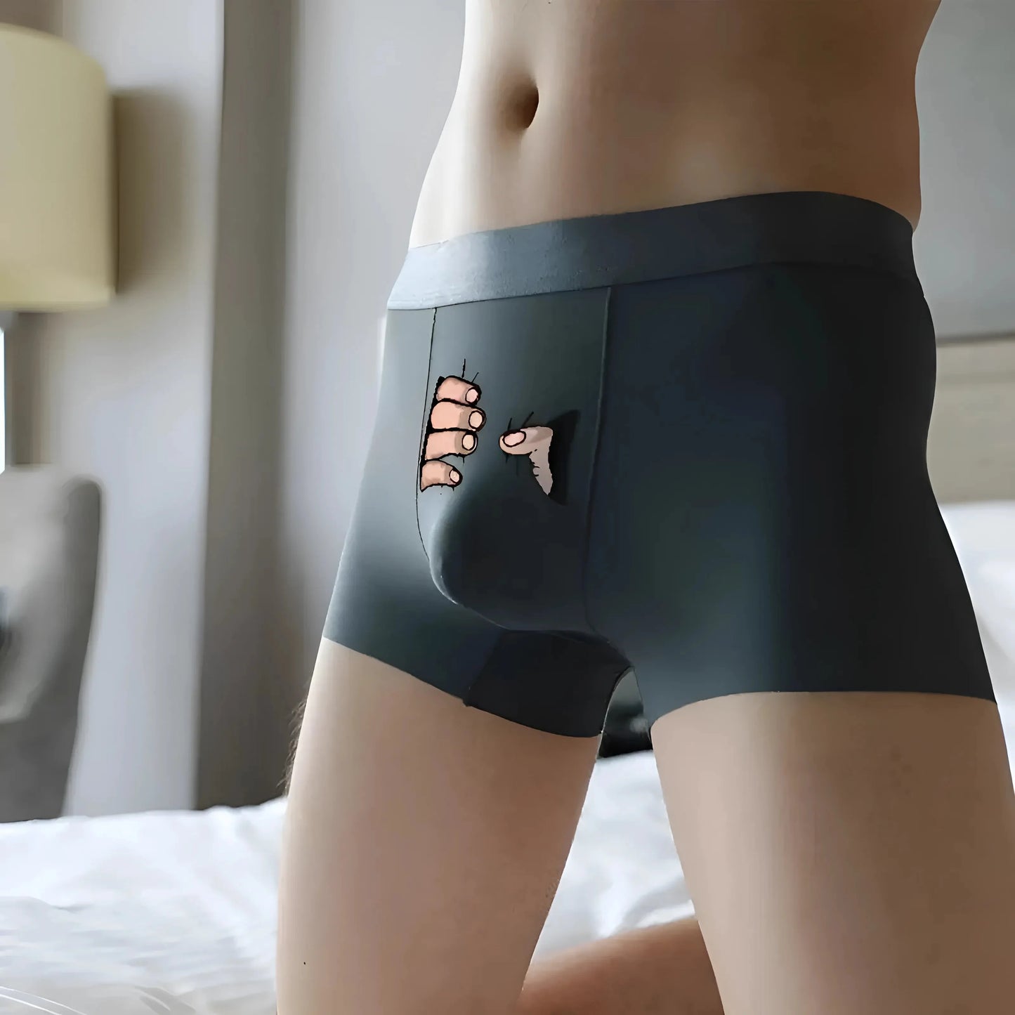 Boxer da uomo con stampa divertente