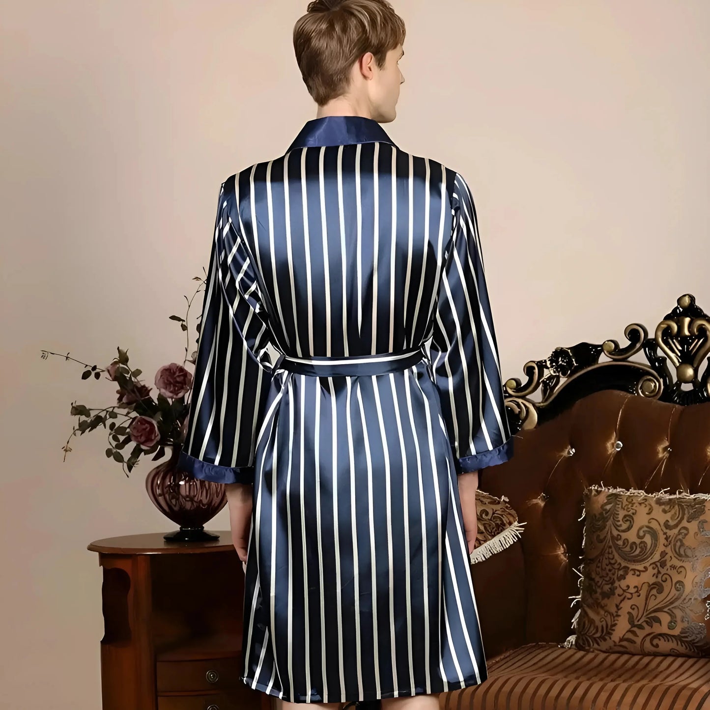 Accappatoio da uomo in raso