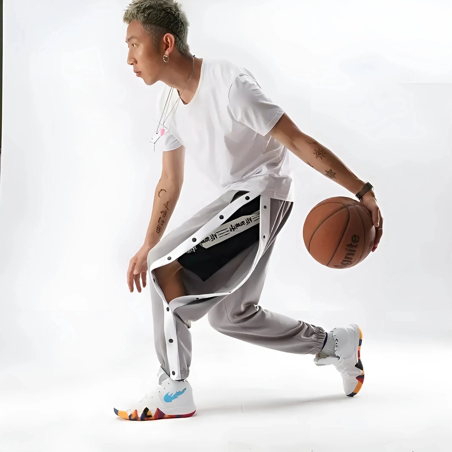 Pantaloni da tuta con zip per uomo