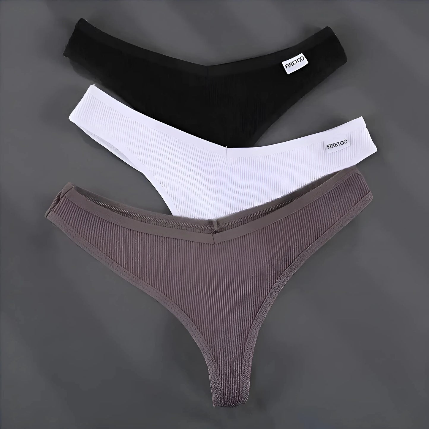 Multicolore 3 Pezzi - Comode Stringi Donna