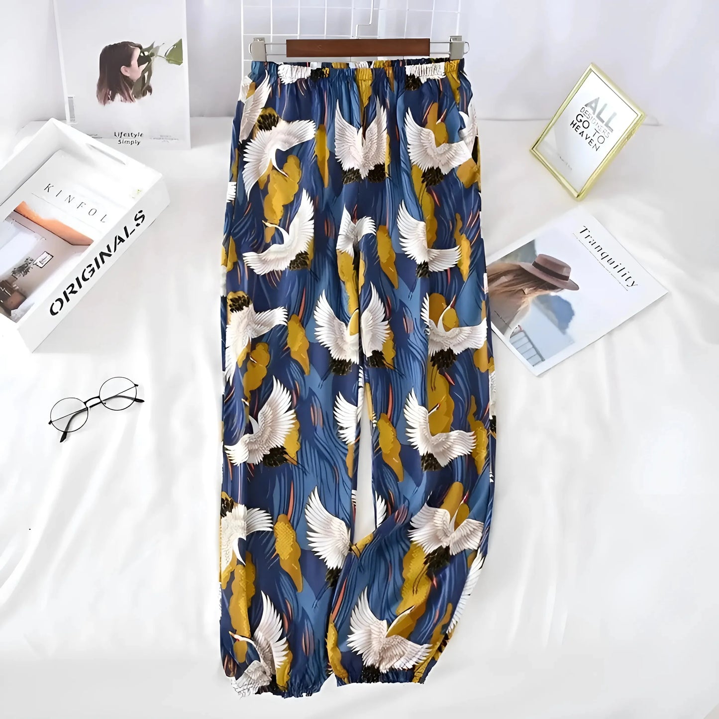 Multicolore Pantaloni da pigiama a fantasia colorata