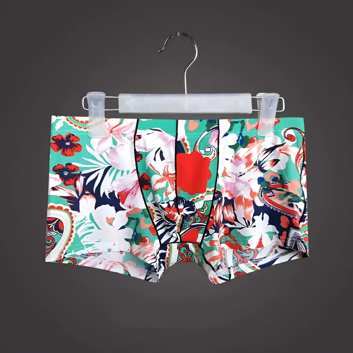 Multicolore Pantaloni Boxer Floreali da Uomo