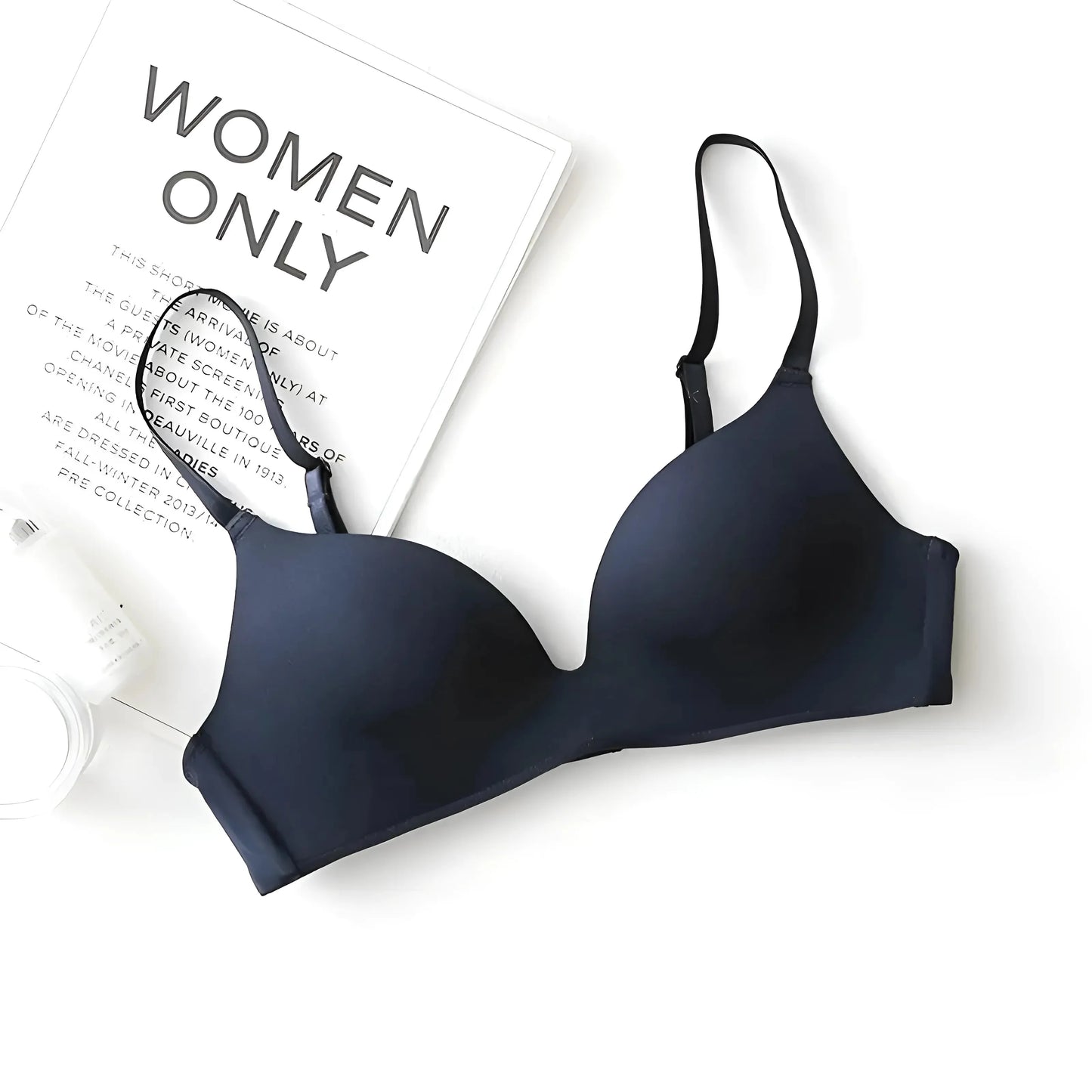 Blu Marino Reggiseno Classico Senza Cuciture