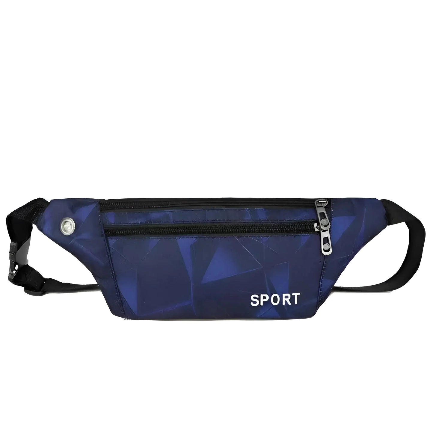 Blu Marino Borsa da corsa in vita con motivi