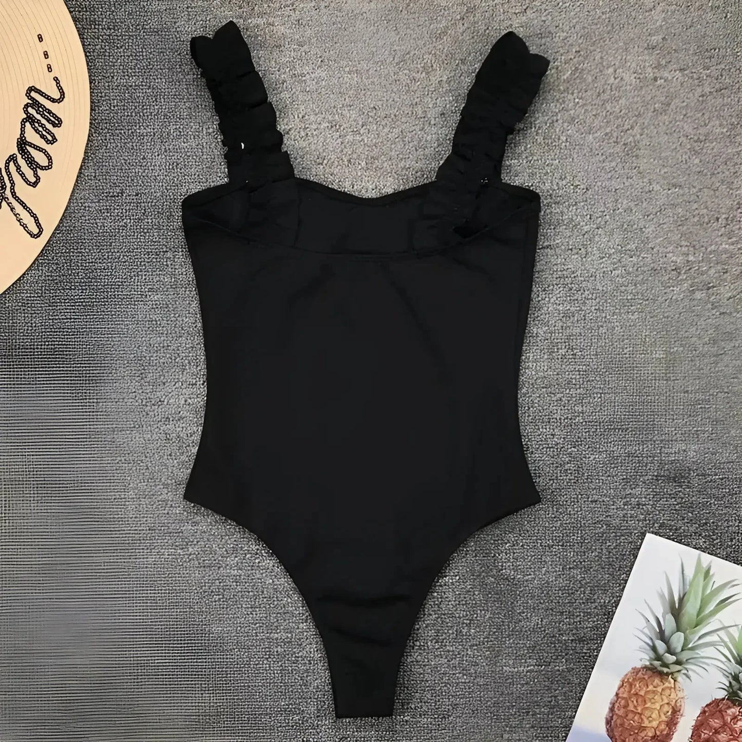 Costume intero con spalline decorative