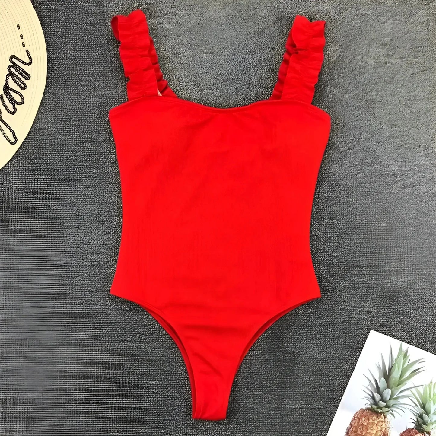Costume intero con spalline decorative