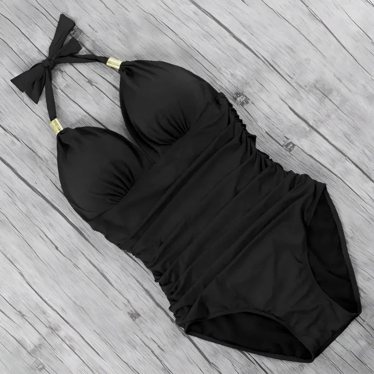 Costume intero con fiocco al collo