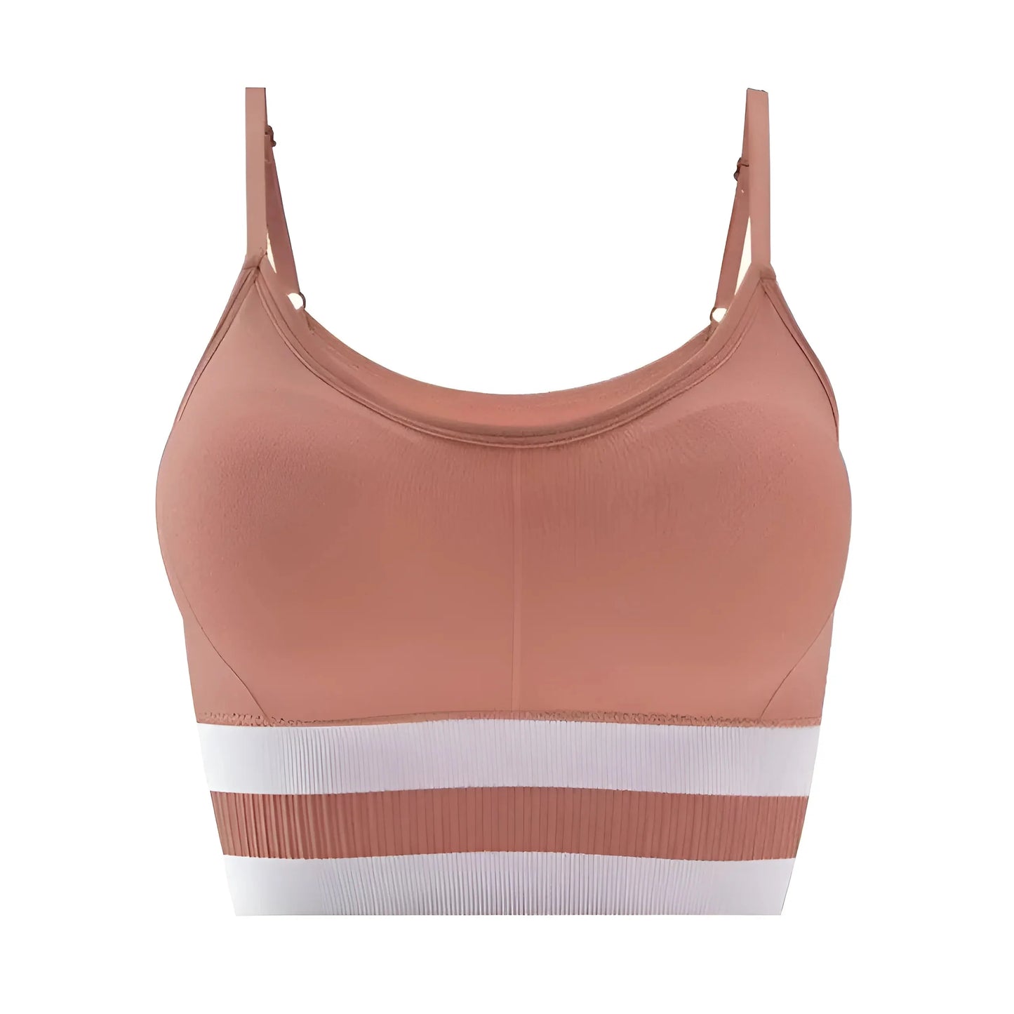 Arancione Reggiseno Sportivo con Spalline