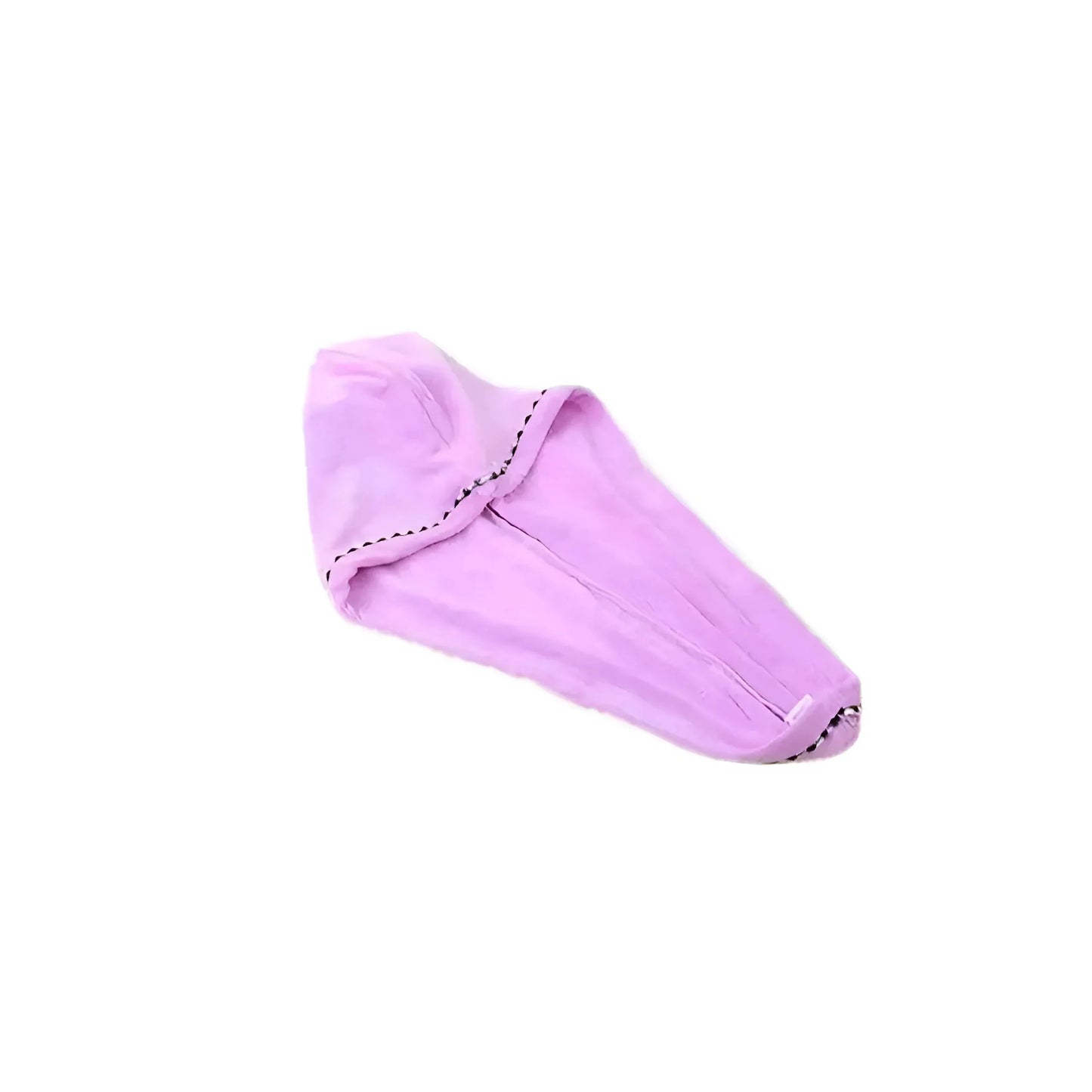 Rosa Asciugamano Decorativo per Capelli con Bordo