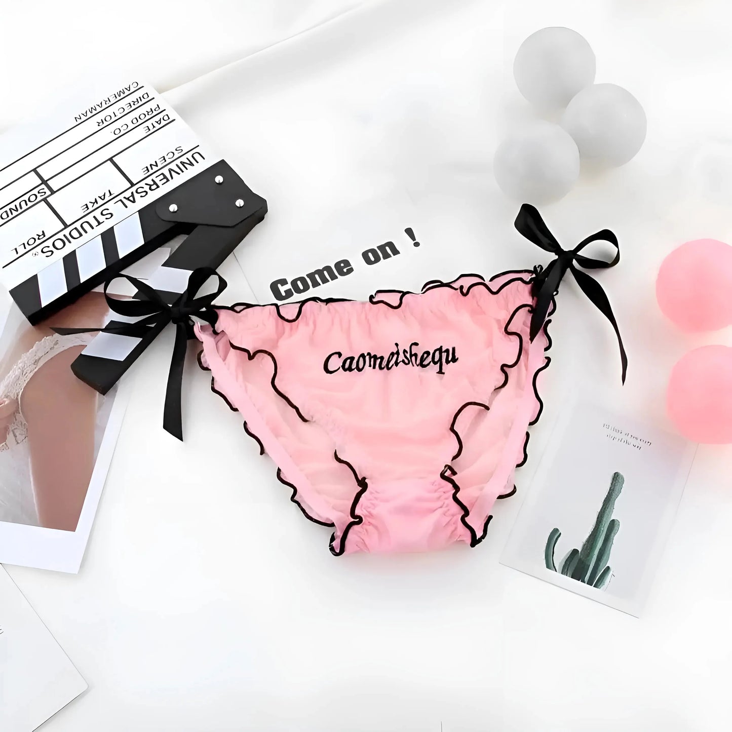 Rosa Mutandine da donna con fiocchi