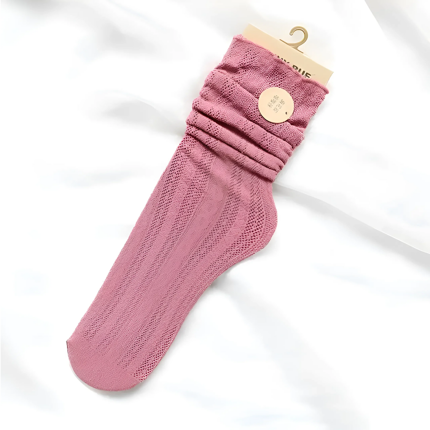 Rosa Calze da donna traforate