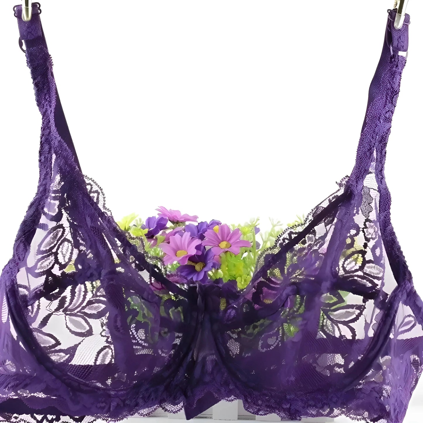 Viola Reggiseno in pizzo classico