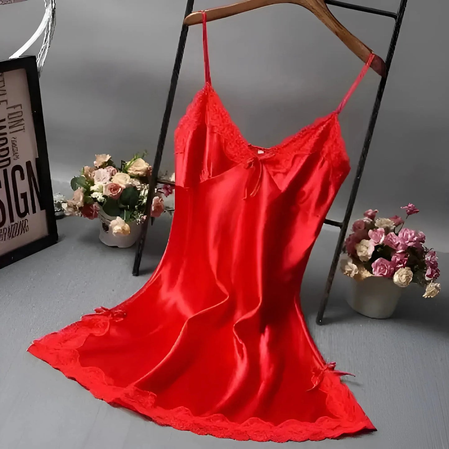 Rosso Camicia da notte classica