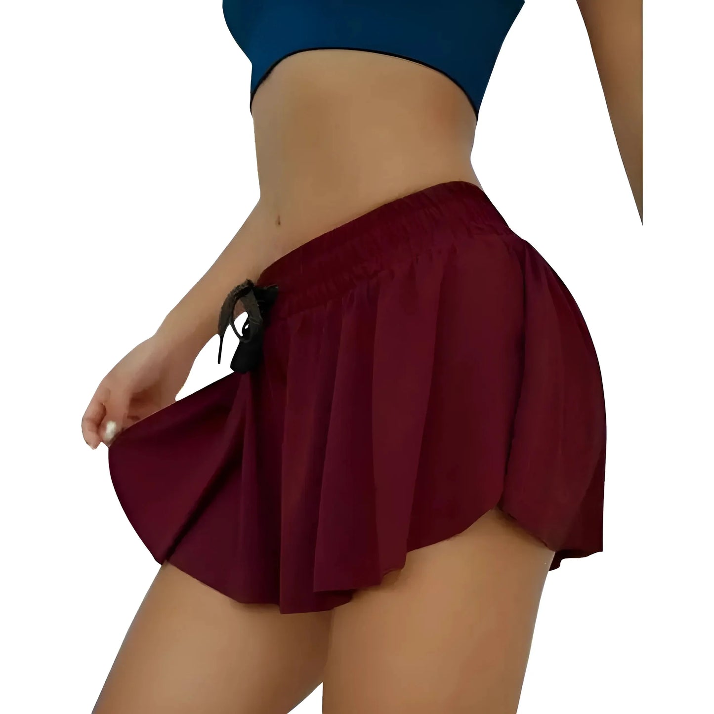 Rosso Pantaloni Sportivi Loose-Fit