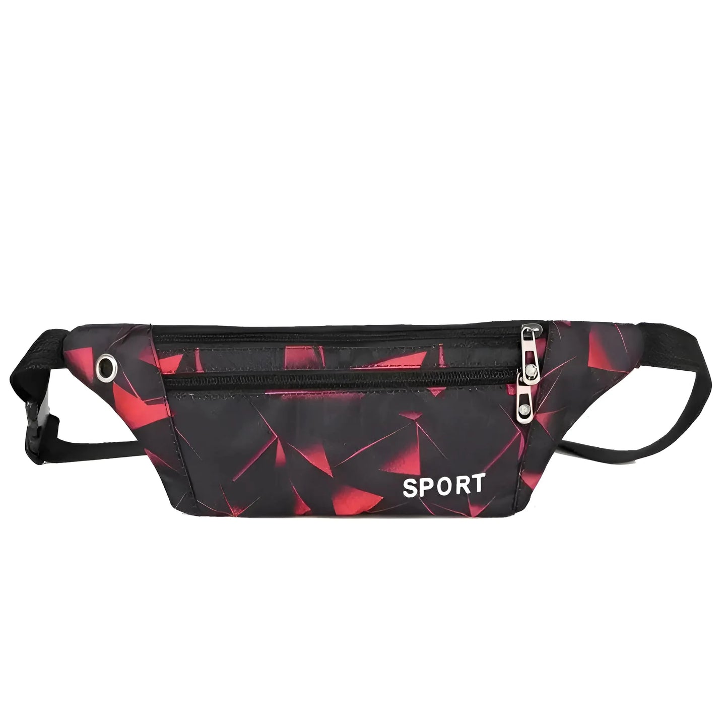 Rosso Borsa da corsa in vita con motivi