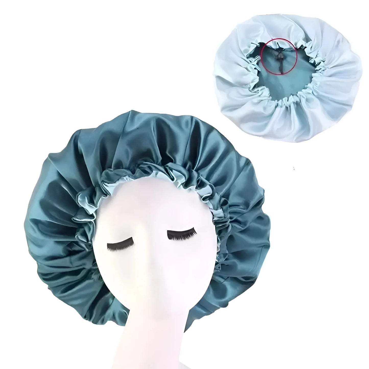 Cappello da Notte in Satin - Fascia per Capelli in Satin Regolabile