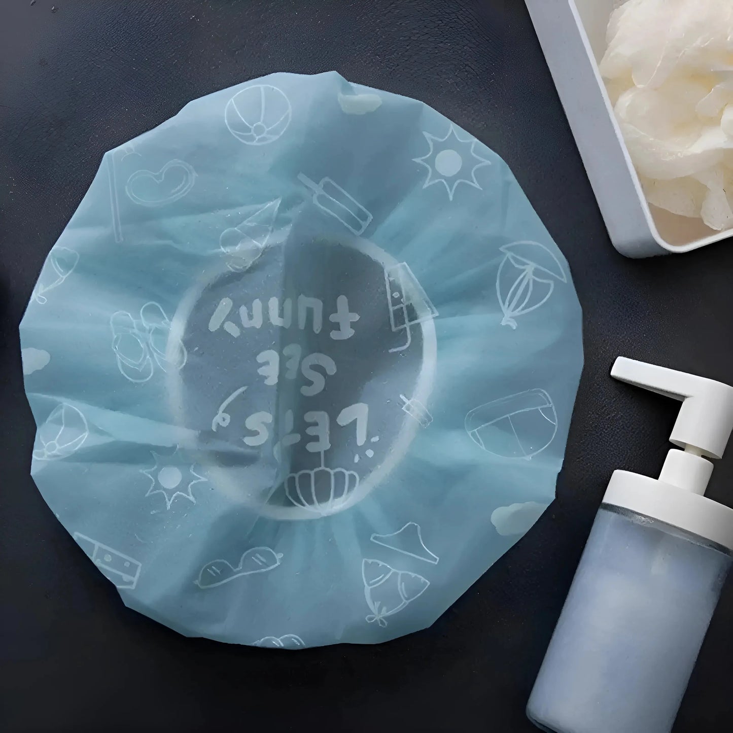 Cuffia da doccia con elastico