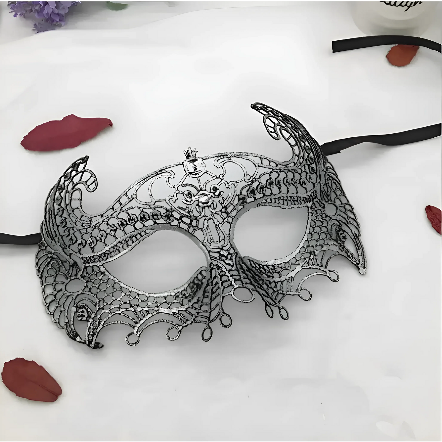 Argento Maschera in pizzo