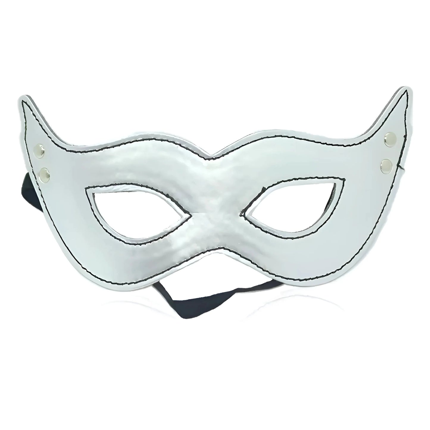 Argento Maschera di Pelle Semplice