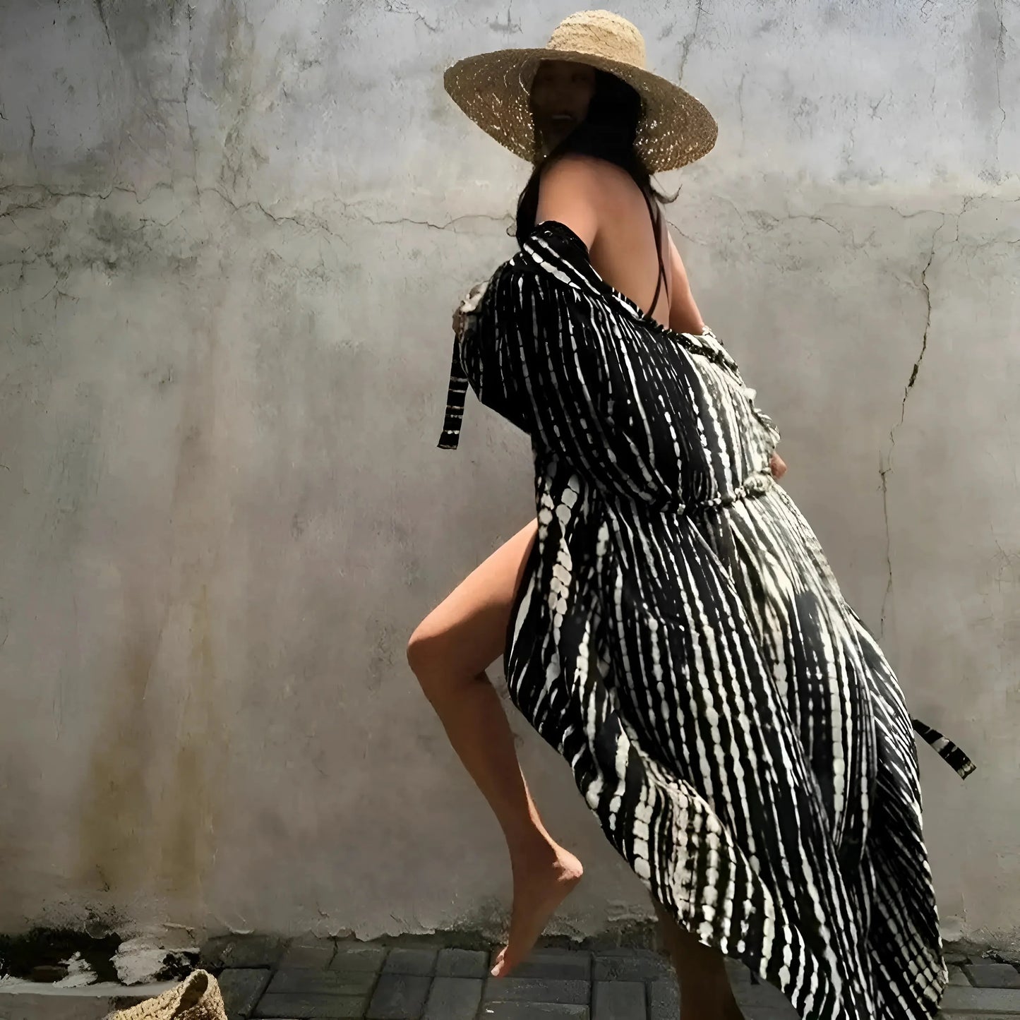 Kimono da Spiaggia a Righe