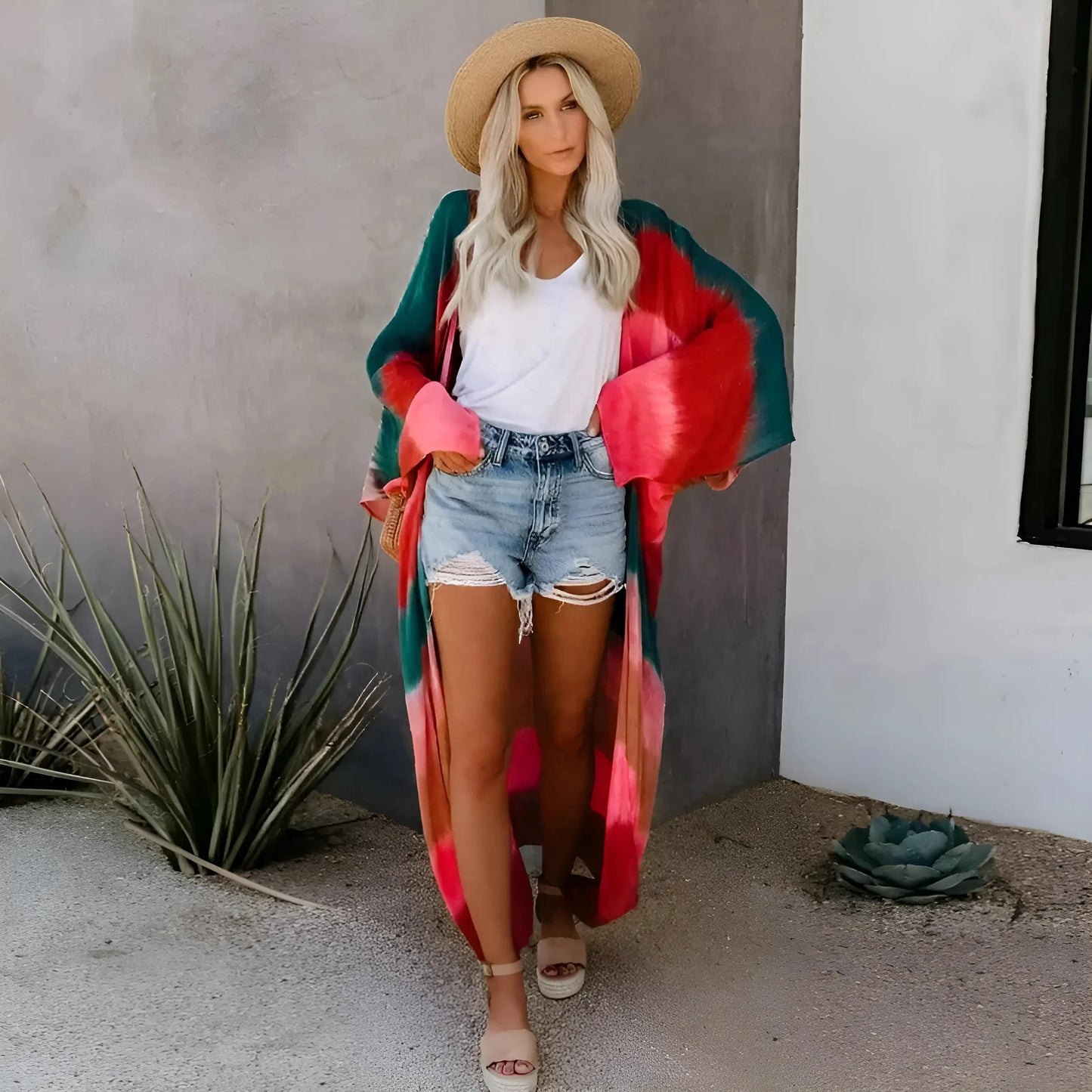 Kimono da Spiaggia a Righe