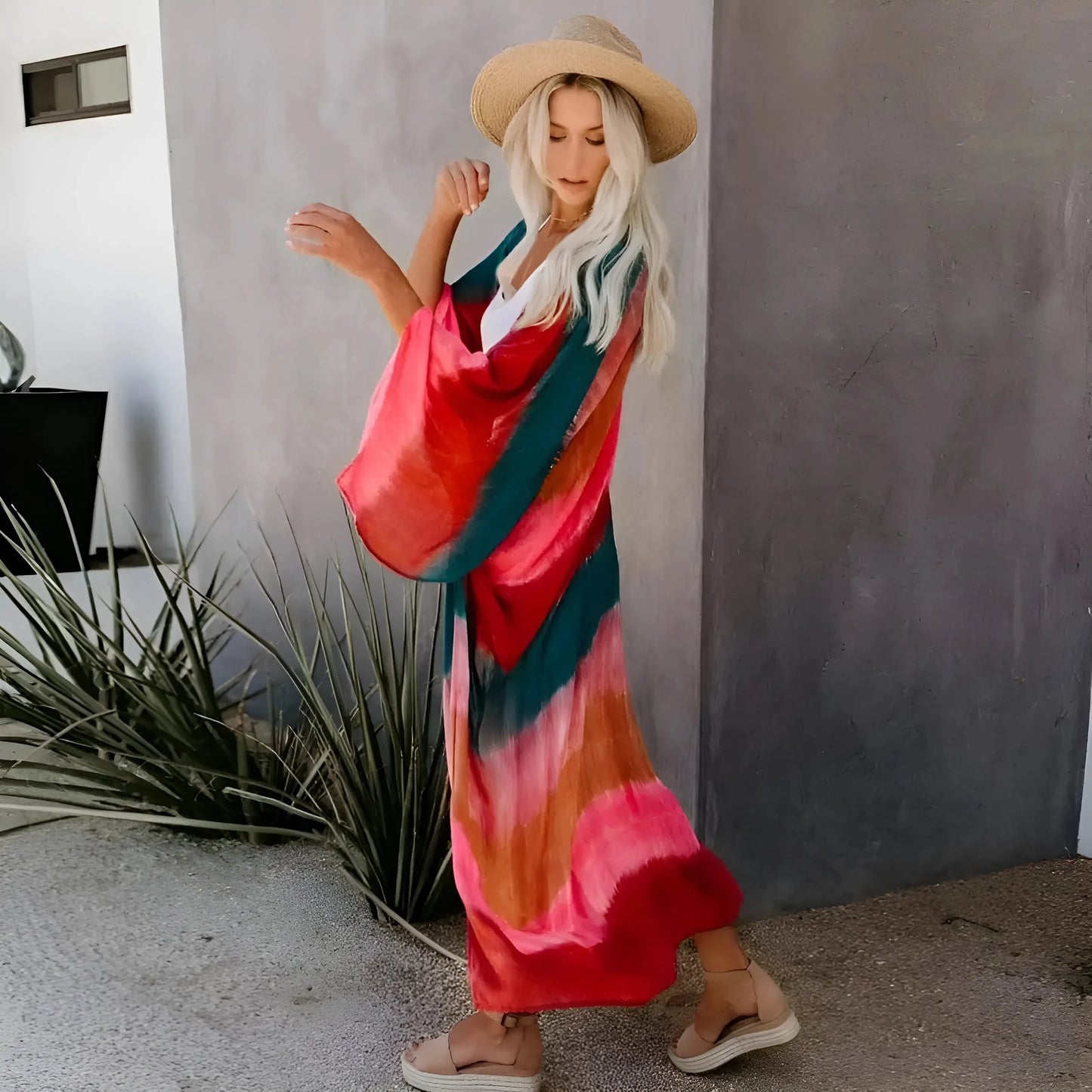 Kimono da Spiaggia a Righe
