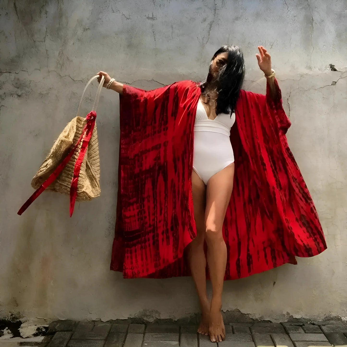 Kimono da Spiaggia a Righe