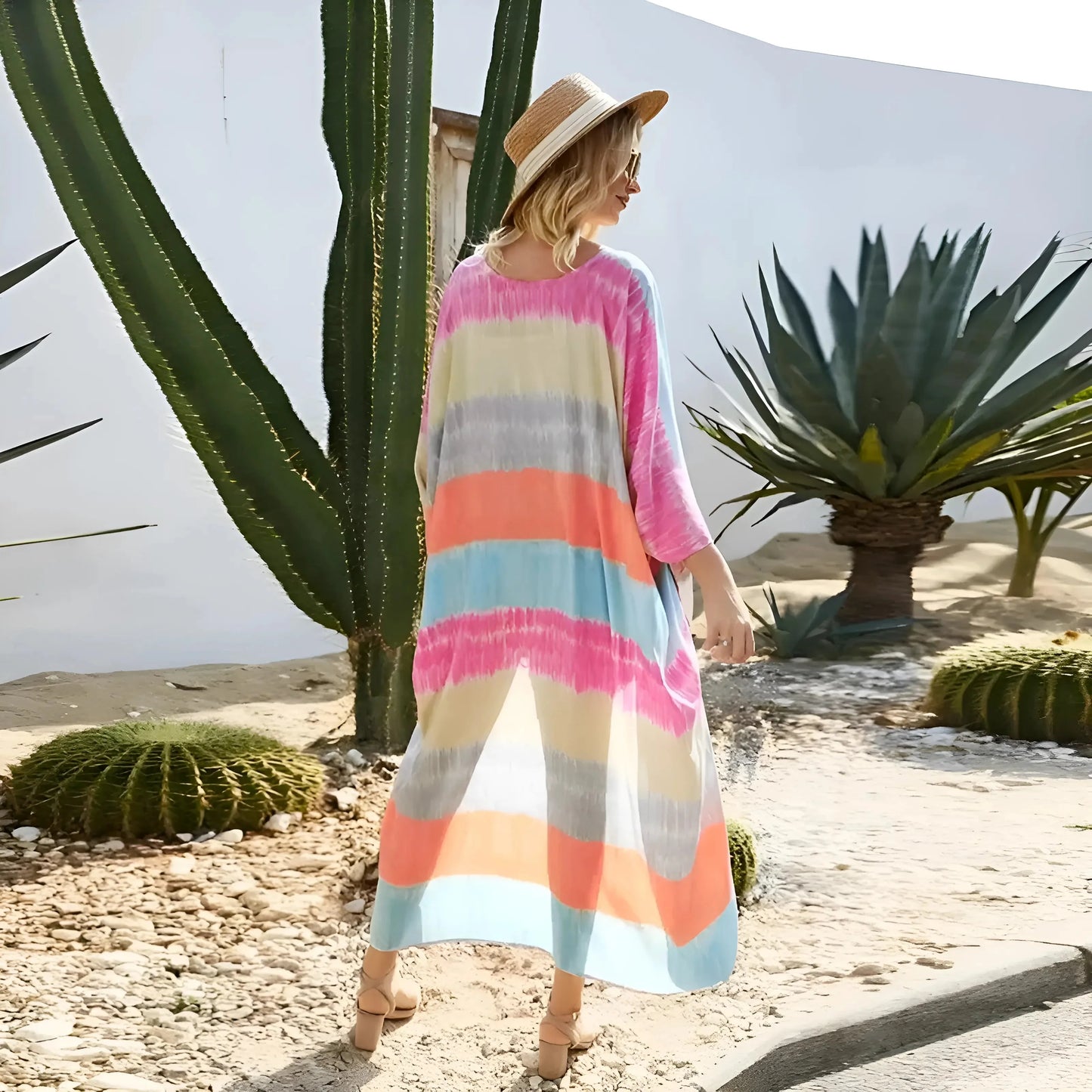 Kimono da Spiaggia a Righe