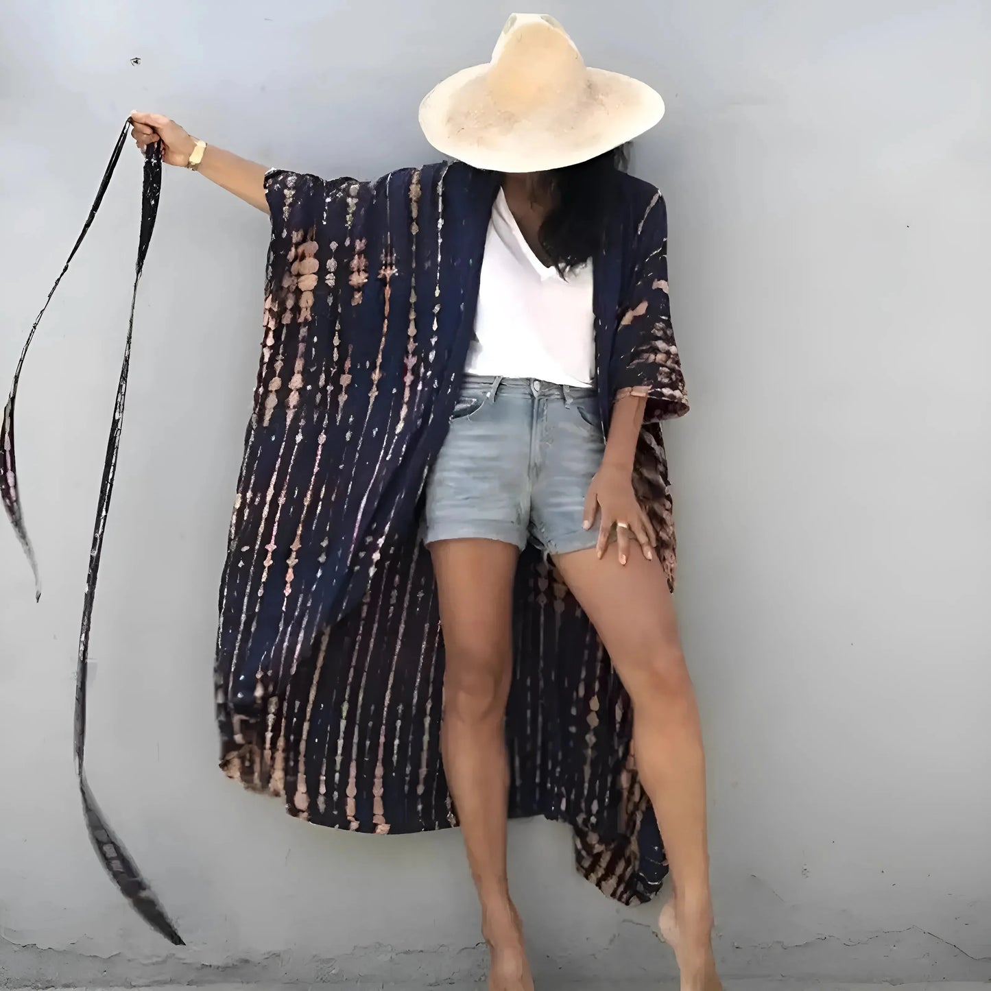 Kimono da Spiaggia a Righe