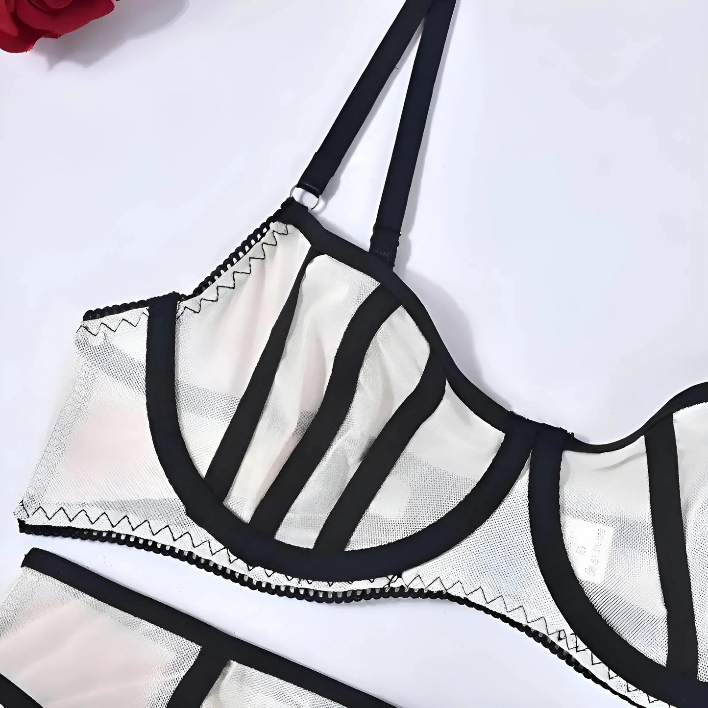 Set di Lingerie Trasparente