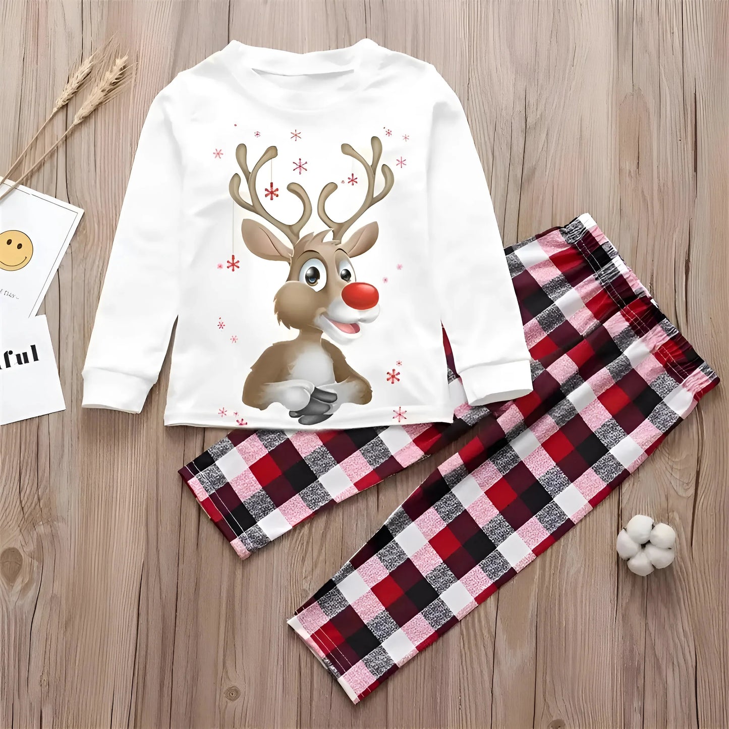 Bianco Pigiama di Natale per Bambini