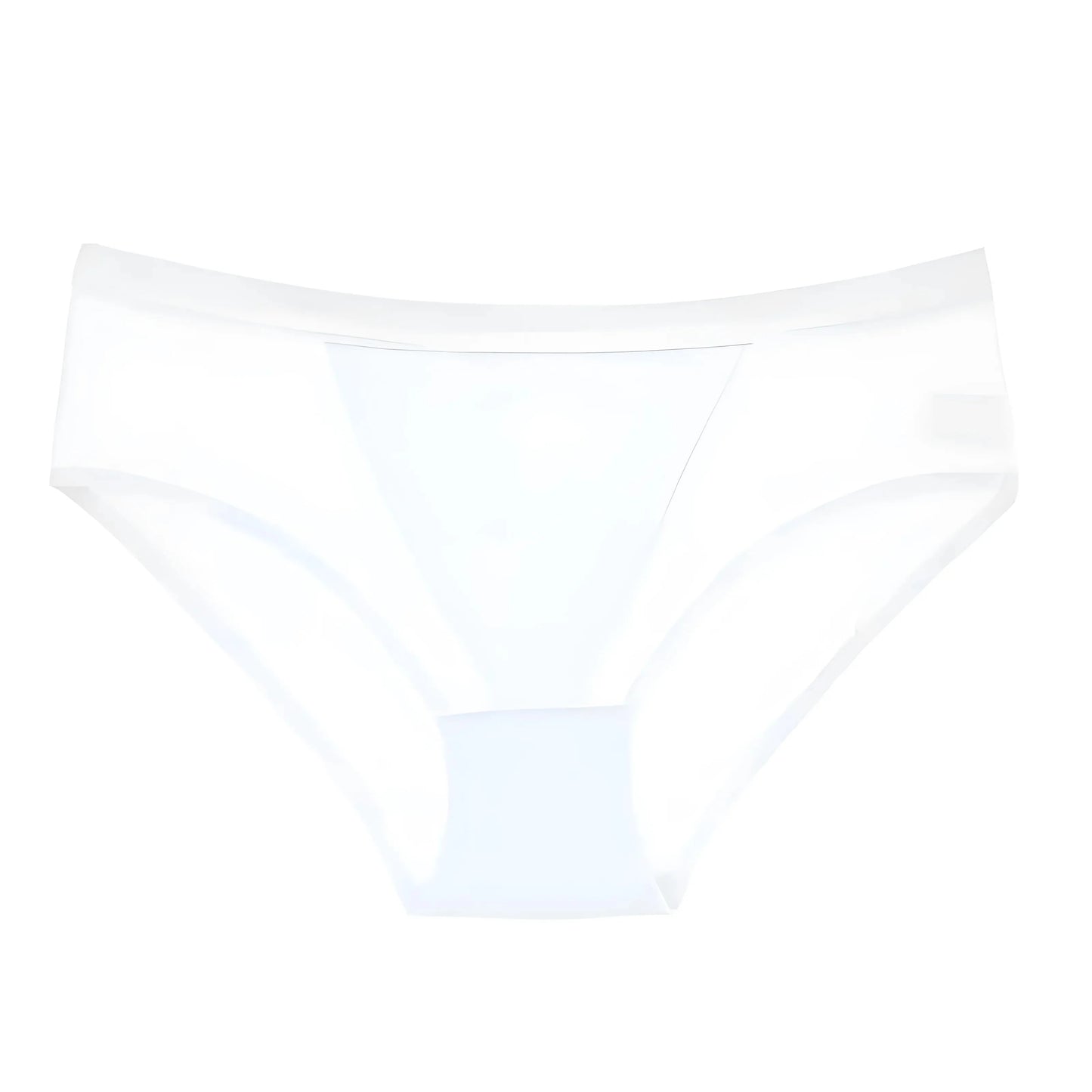 Bianco Mutande Classiche con Retro Trasparente