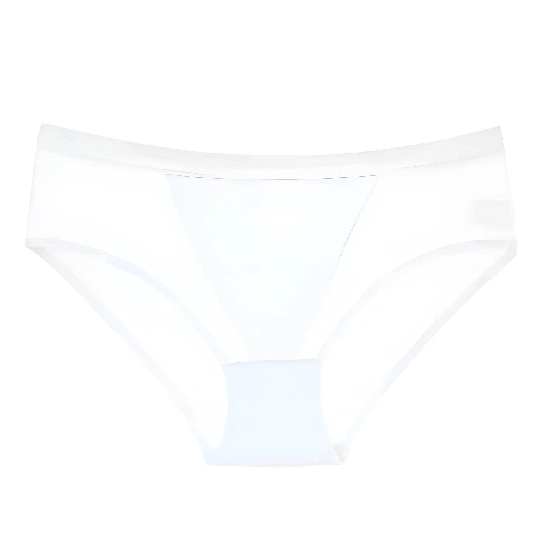 Bianco Mutande Classiche con Retro Trasparente