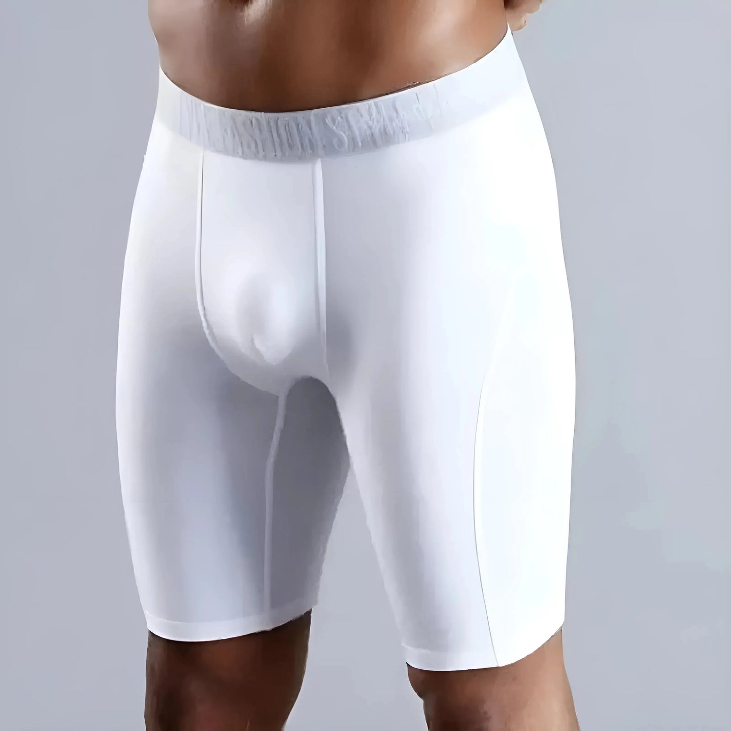 Bianco Boxer lunghi da uomo