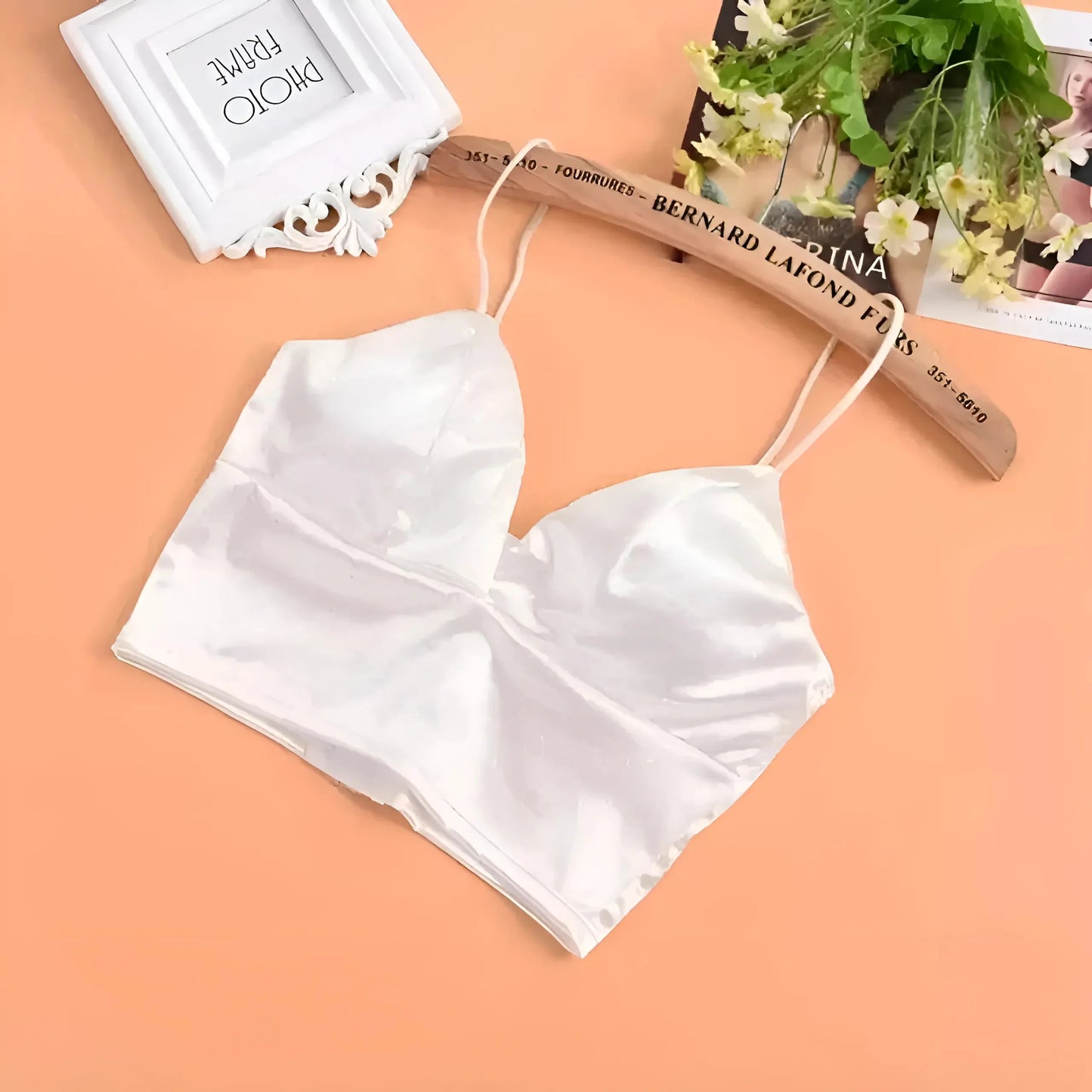 Bianco Bralette in Satin