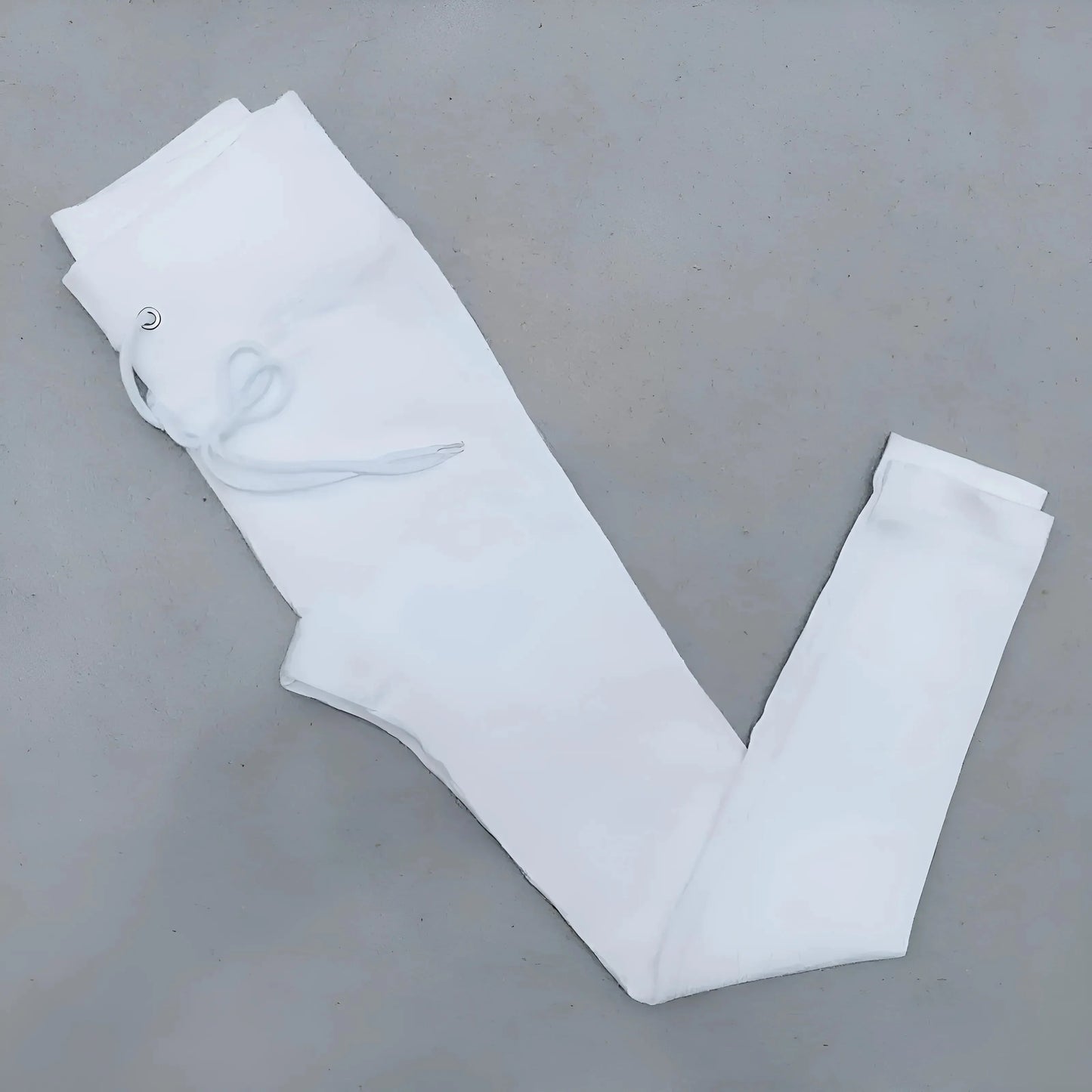 Bianco Leggings Sportivi a Righe