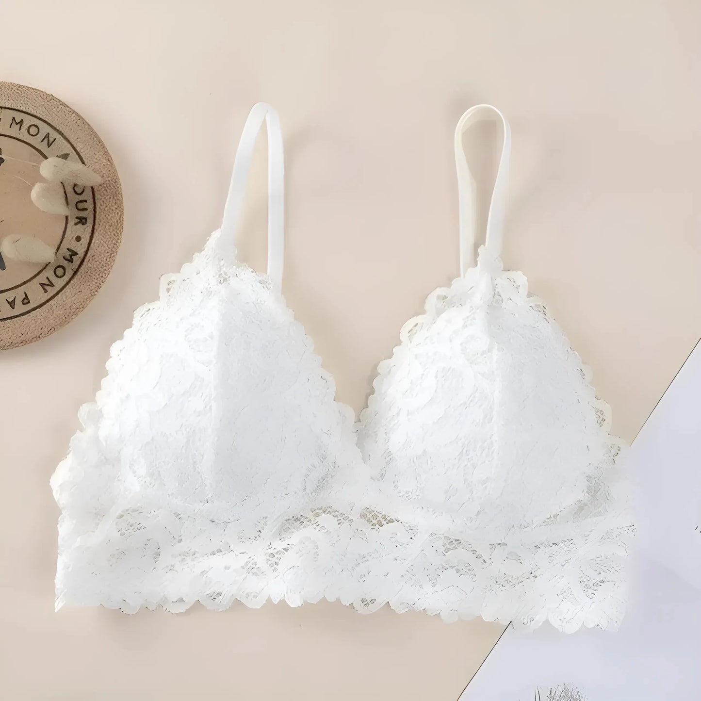 Bianco Reggiseno in pizzo universale