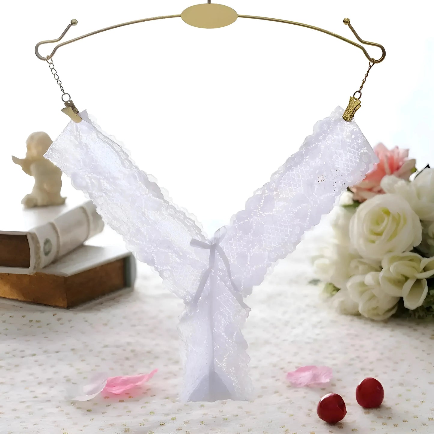Bianco Stringhe Universali in Pizzo