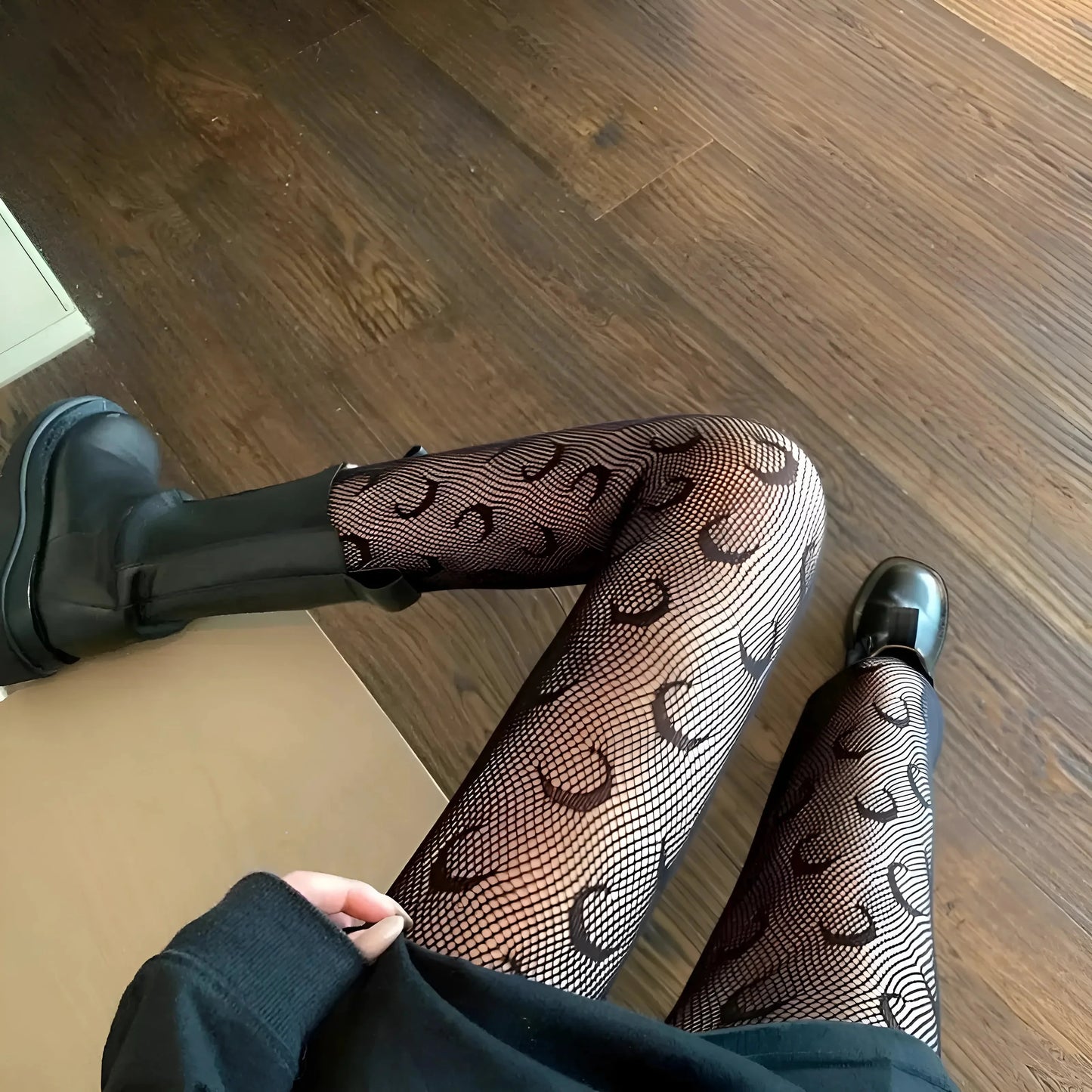 Collant da donna con stampa lunare