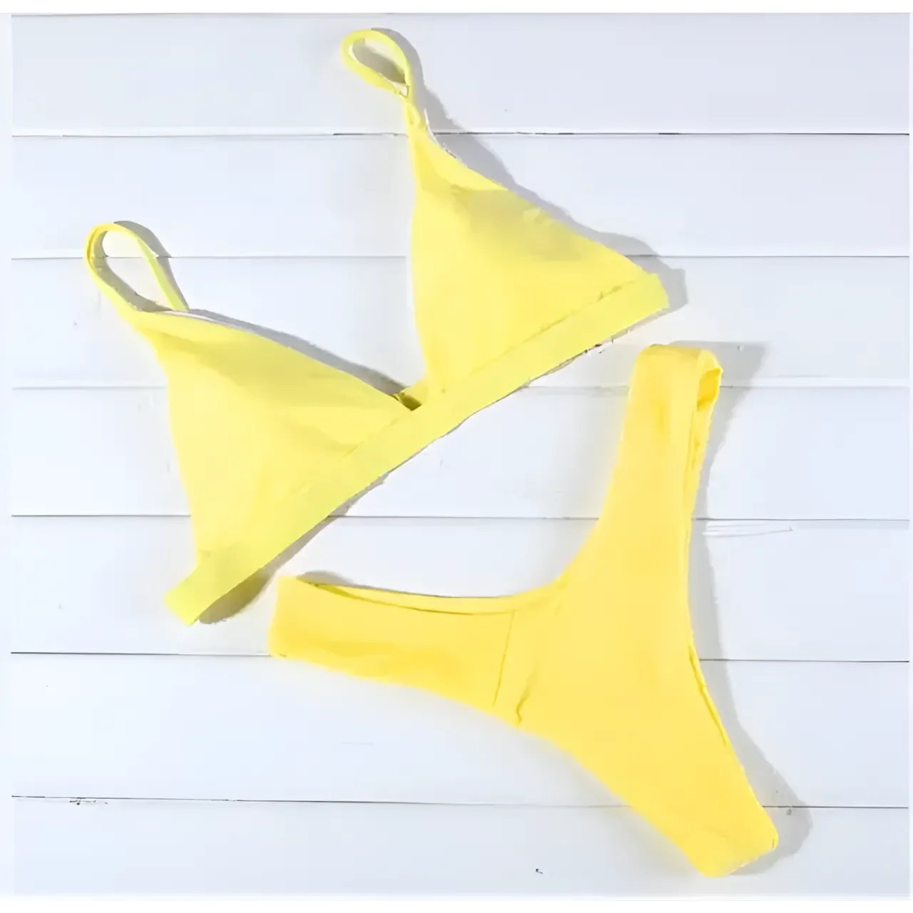 Giallo Costume da bagno a due pezzi
