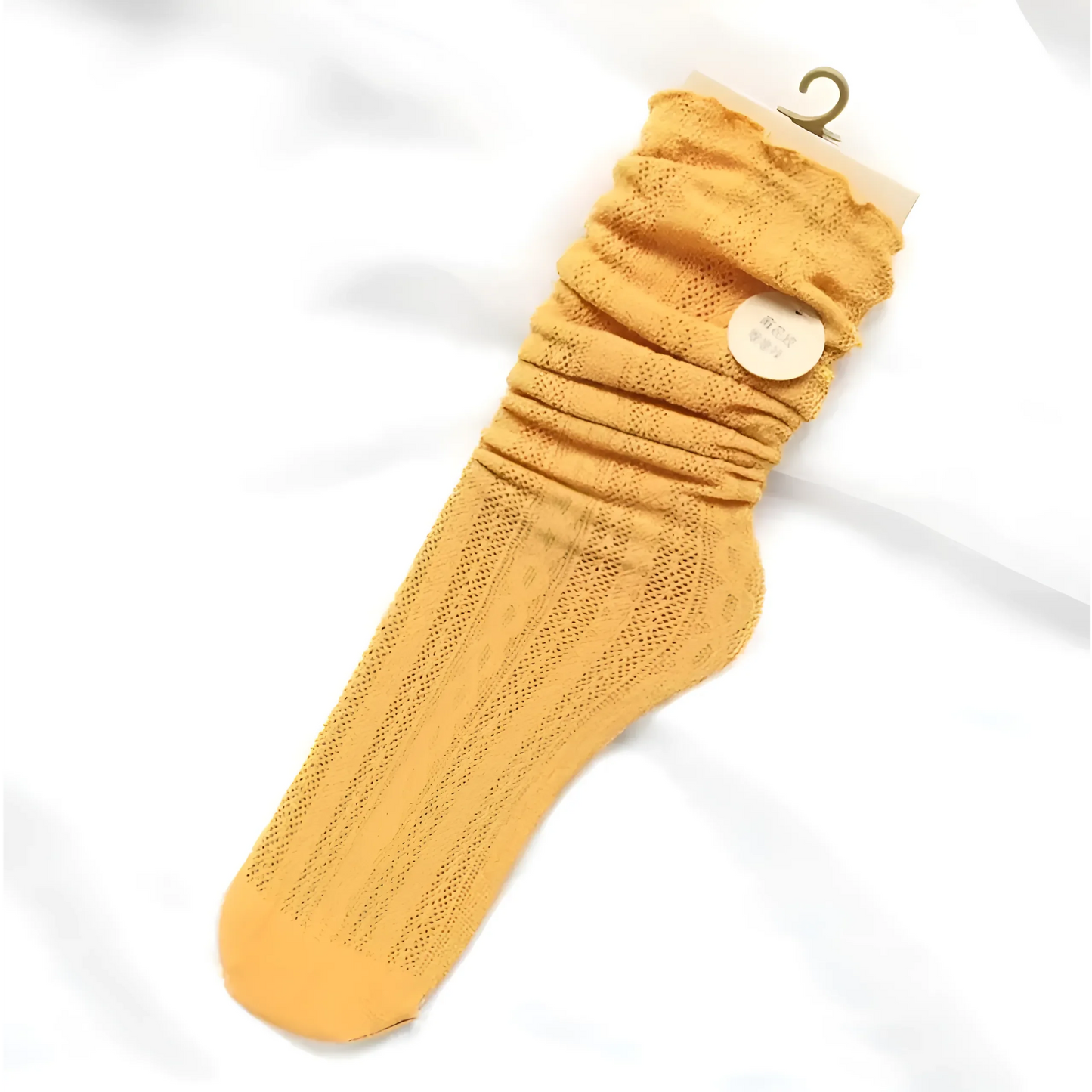 Giallo Calze da donna traforate